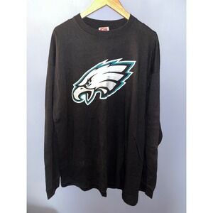 Philadelphia Eagles NFL Long Sleeve T Shirt Mens XL Black Player Name Jones